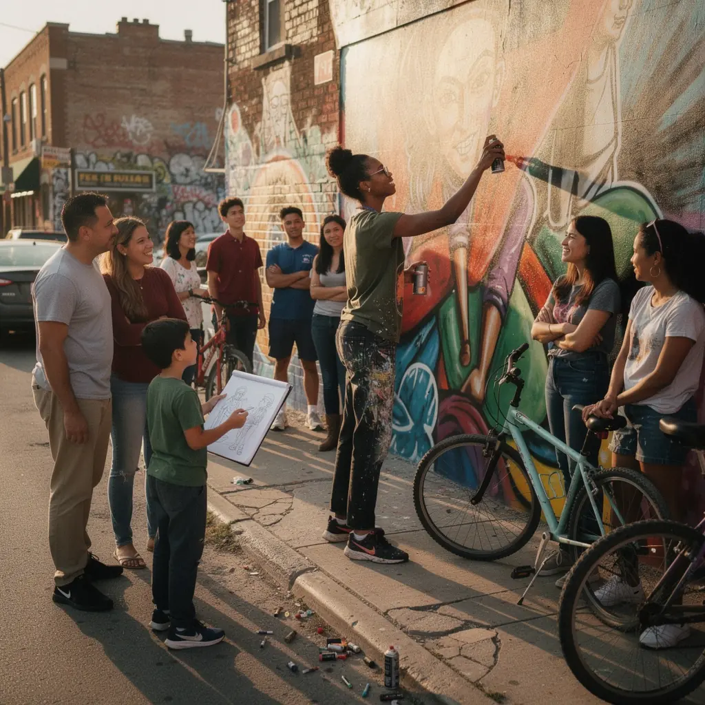 Танец местных жителей в традиционных костюмах на фестивале, celebrating культурное наследие региона.