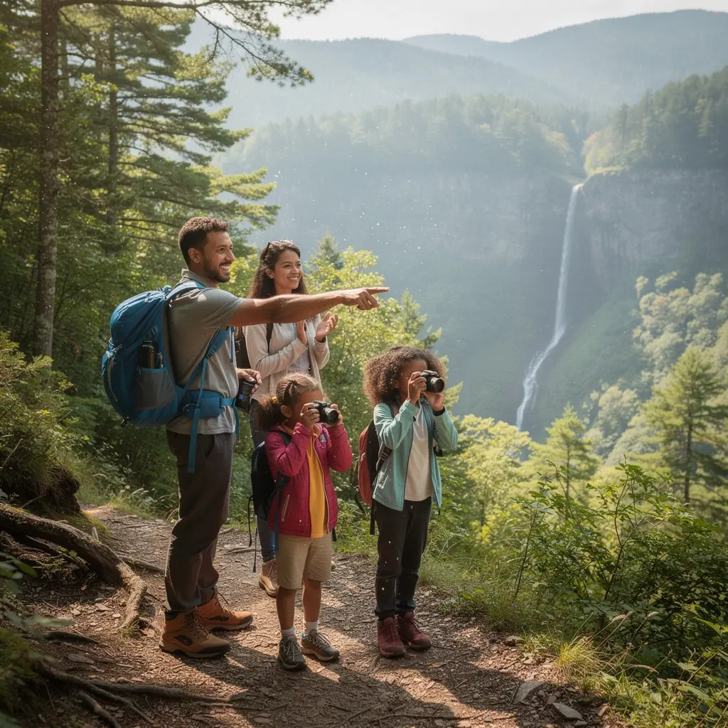 Уличный рынок с местными продуктами и ремесленными изделиями, где жители общаются и обмениваются опытом.